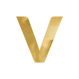 Tükör v betű arany 61x60 cm