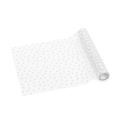 Tüll asztali futó szívekkel, fehér, 0,36 cm x 9 m