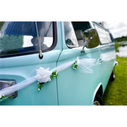 Tüll girland fehér 1,7 m