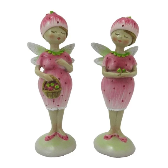 Tündér eperruhában, álló 5x4,2x13,5 cm 2féle