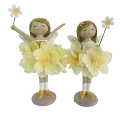 Tündér sziromruhában, virággal álló 7x6x12 cm 2féle