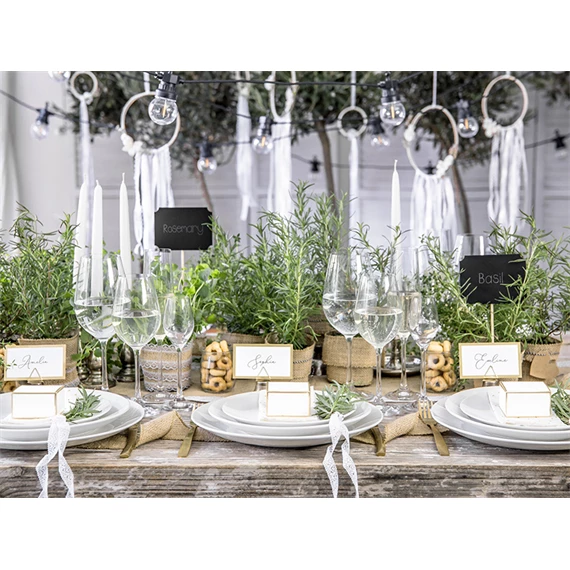 Ültetőkártya keret arany 9,5x5,5 cm S/10