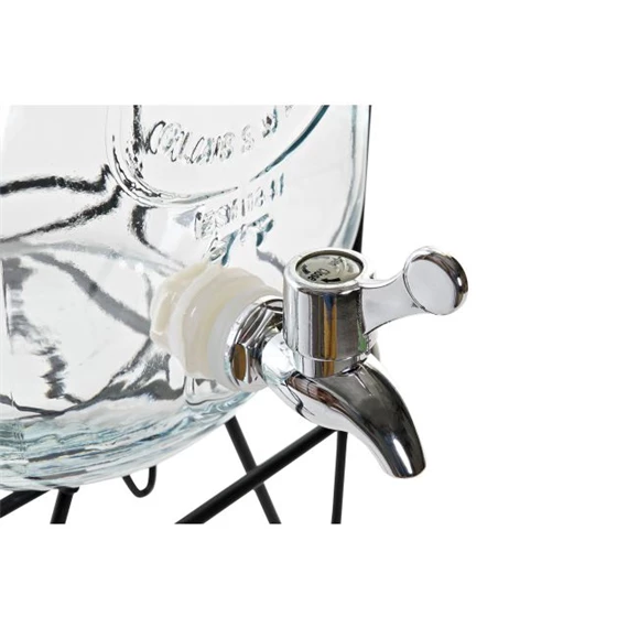 Üveg csappal 19x23x39 cm