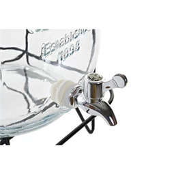 Üveg csappal 23x26x42 cm