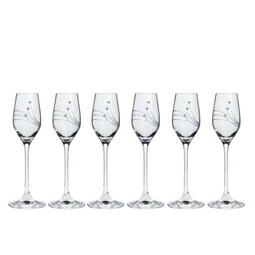 Pohár pálinkás, Swarovski dísszel 95 ml S/2