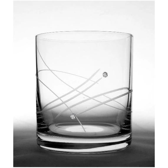 Whisky pohár Swarovski kristállyal 280 ml 8,8x8 cm S/6