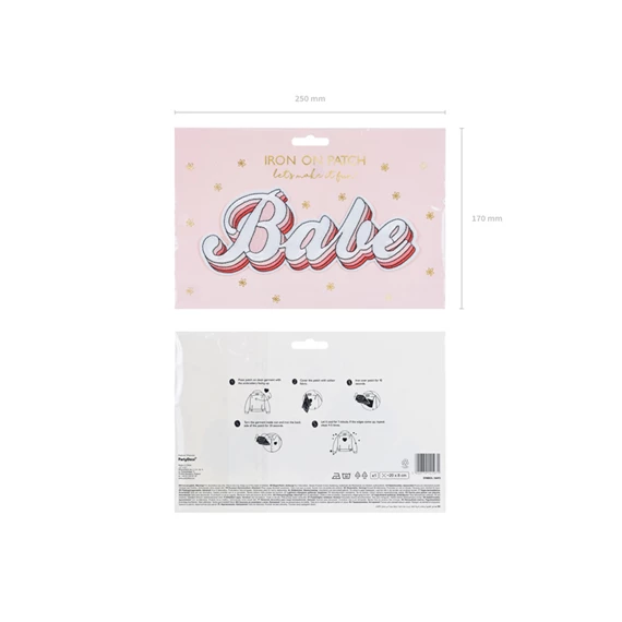 Vasalható matrica babe mix 20x8 cm