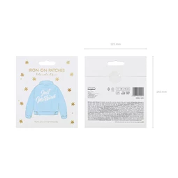 Vasalható matrica just married fehér 30x18 cm