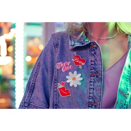 Vasalható matrica love, mix, 5,5-6,5x3,5-4,5 cm S/4