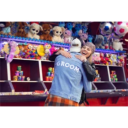 Vasalható matrica vőlegény fehér 30x6 cm