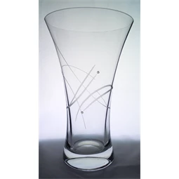 Váza Swarovski kristállyal 25x15,1 cm