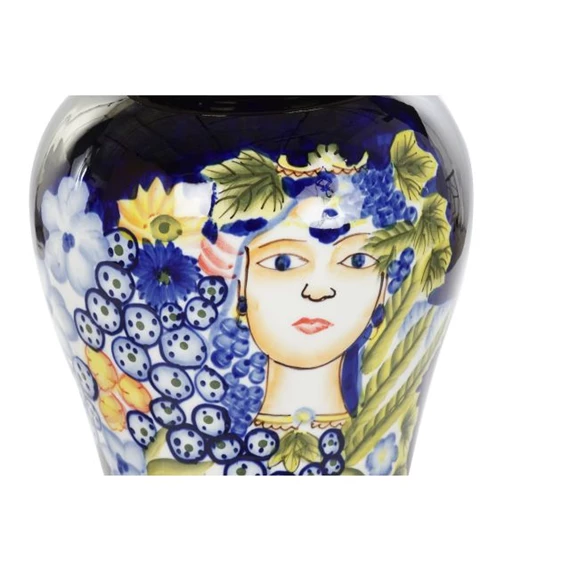 Váza női arc mintával 22x22x42 cm