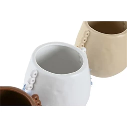 Váza bojtos 15x13,5x12,5 cm 3 féle