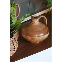 Váza füllel 18x17x16 cm