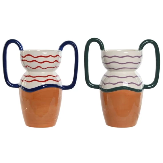 Váza hullámos 20,7x12,6x23,5 cm 2 féle