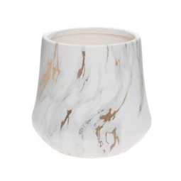 Váza márvány mintával 14x13 cm