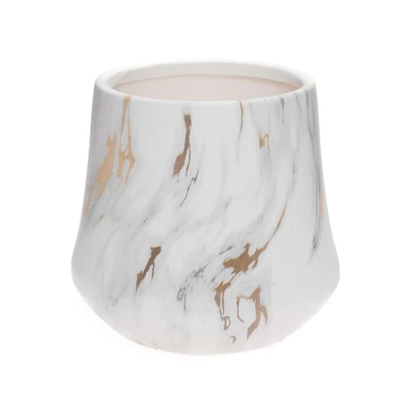 Váza márvány mintával 14x13 cm