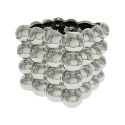 Váza szögletes, gömbökkel 17x17 cm