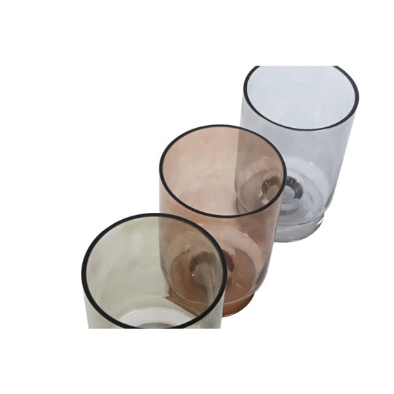 Váza talpas 12,5x12,5x20 cm 3  féle