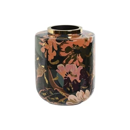 Váza virág mintás 17x17x21 cm