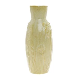 Váza virág mintával kerámia 13,5x32,5 cm zöld