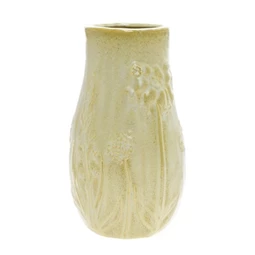 Váza virág mintával kerámia 17x30 cm zöld