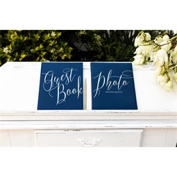 Vendégkönyv 20x24,5 cm sötétkék 22 oldal