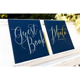 Vendégkönyv 20x24,5 cm sötétkék 22 oldal