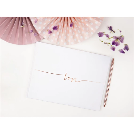 Vendégkönyv szerelem 24x18,5 cm 22 oldal