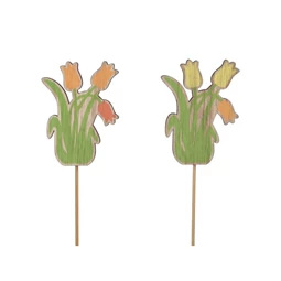 Virág Tulipán betűzős 7,5 cm 2 féle S/16