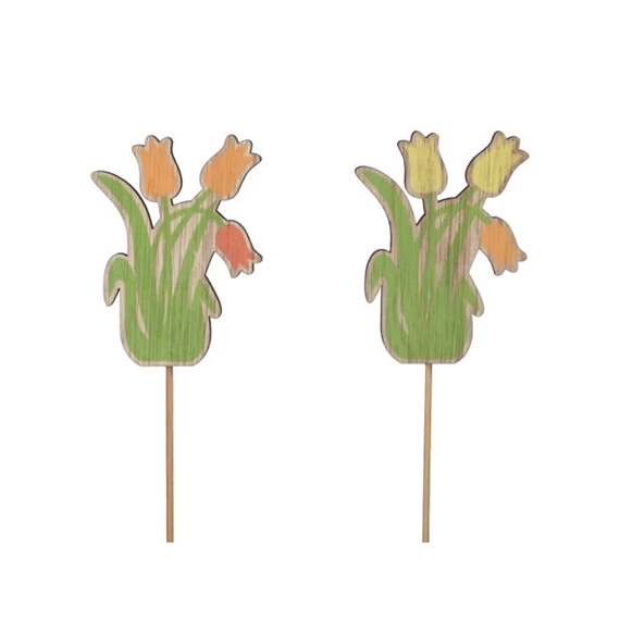 Virág Tulipán betűzős 7,5 cm 2 féle S/16