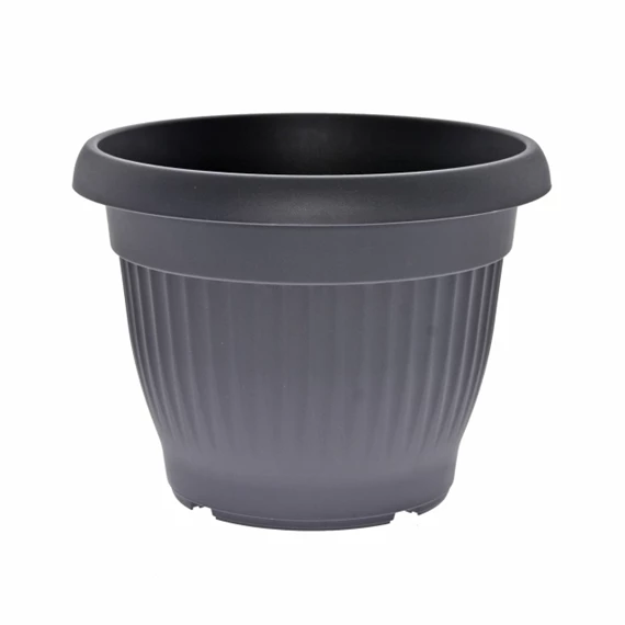 Virágcserép Campana bordázott, kerek 20x9x11 cm