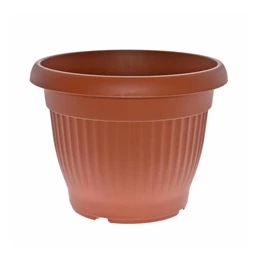 Virágcserép Campana bordázott, kerek 20x9x11 cm