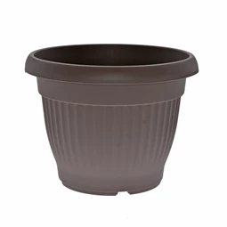 Virágcserép Campana bordázott, kerek 20x9x11 cm