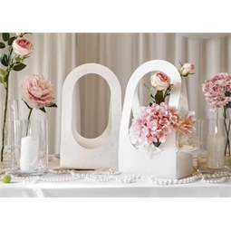 Virágdoboz 21.6 x 11.7 x 38.5 cm fehér