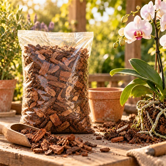 Potting soil and mulch
