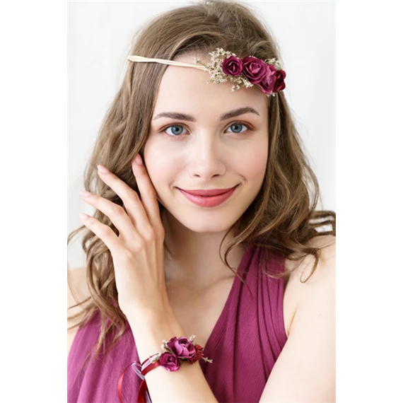 Virágkorona mélyvörös 18 cm