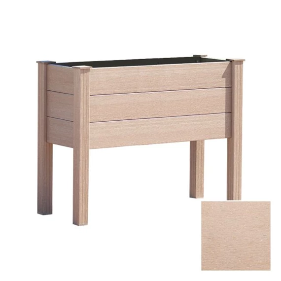 Irga virágláda lábakkal fa hatású 100x40x77 cm