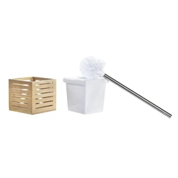 Wc kefe tartóval 11x11x37 cm