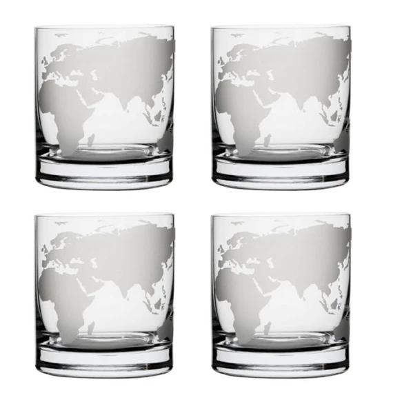 Whisky pohár Swarovski kristállyal 300 ml 8,8x8 cm S/4