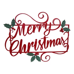 "Merry Christmas" felirat akasztós 70x2,5x53 cm